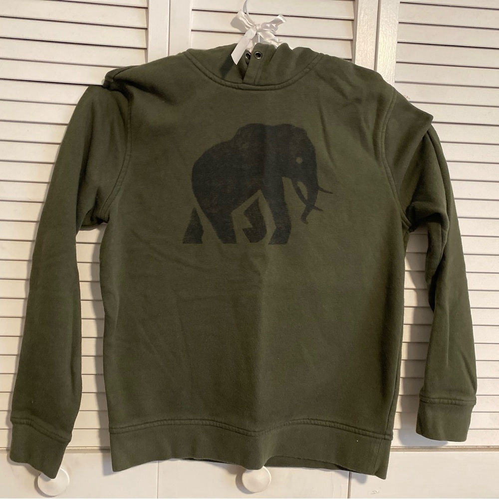 Sold out! Banana Republic Men’s Forest Green logo Elephant Cotton Hoodie.